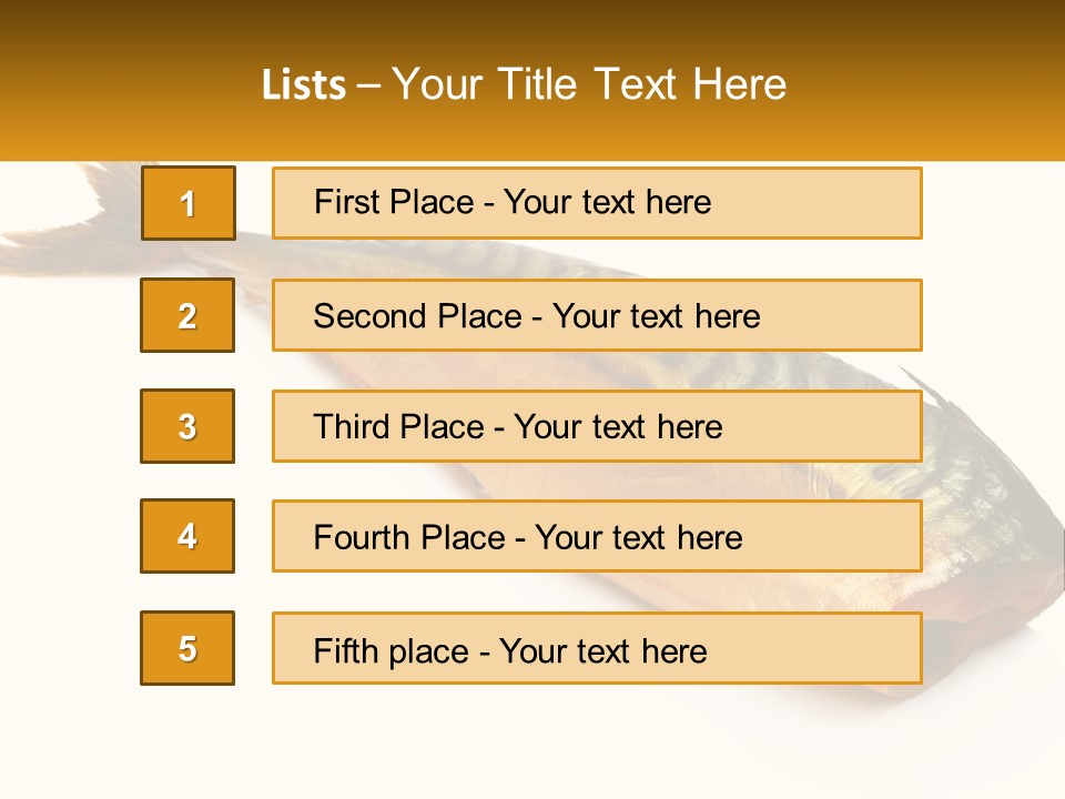 A Fish Is Shown On A White Background PowerPoint Template