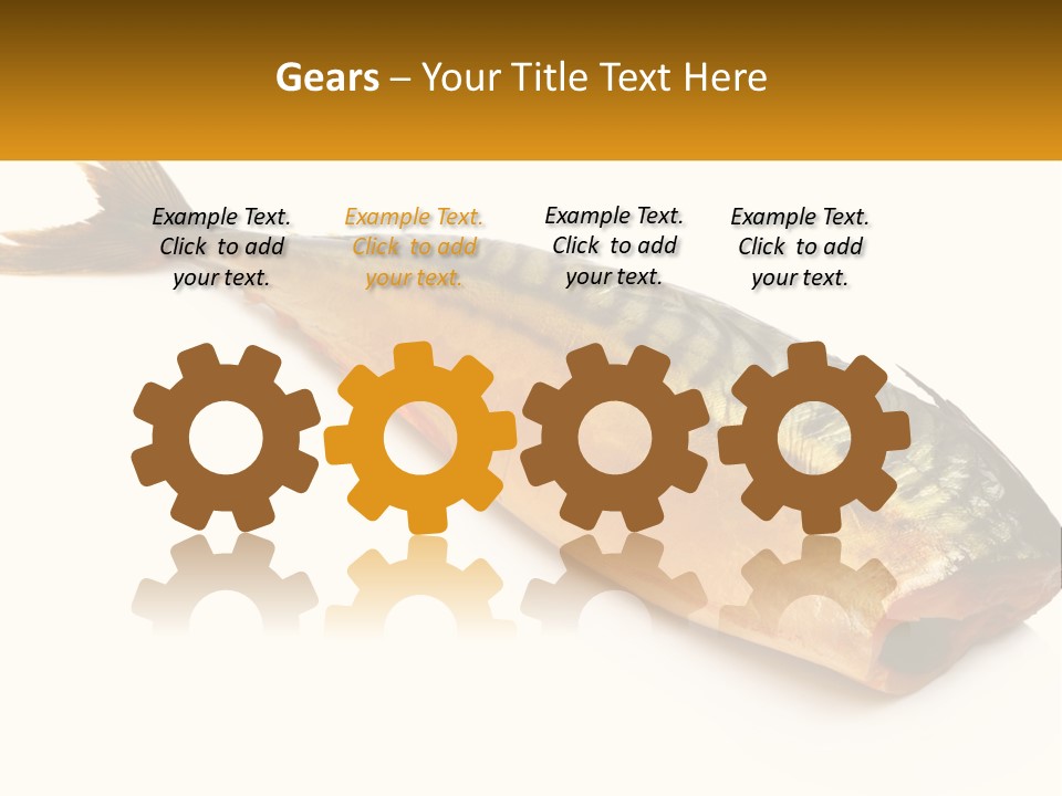 A Fish Is Shown On A White Background PowerPoint Template