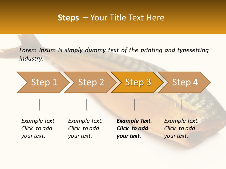 A Fish Is Shown On A White Background PowerPoint Template