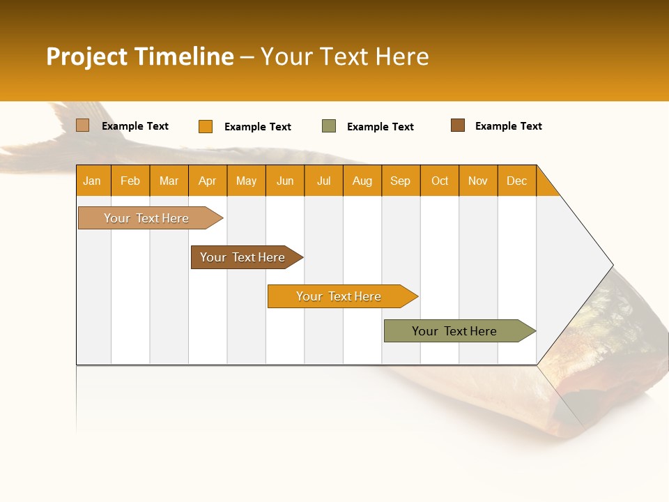 A Fish Is Shown On A White Background PowerPoint Template