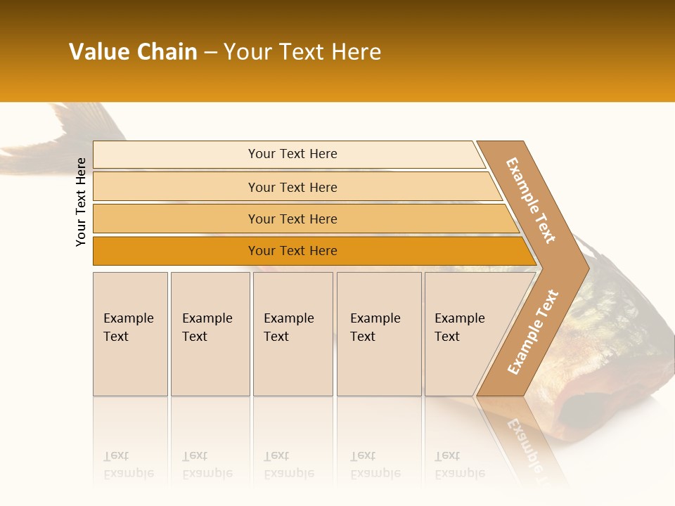 A Fish Is Shown On A White Background PowerPoint Template