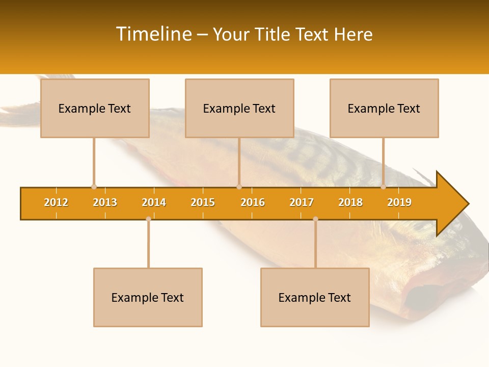 A Fish Is Shown On A White Background PowerPoint Template