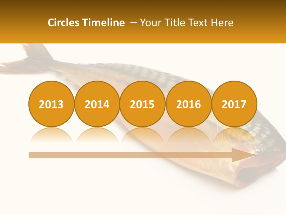 A Fish Is Shown On A White Background PowerPoint Template