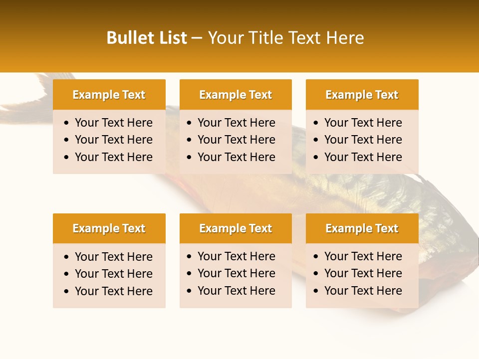 A Fish Is Shown On A White Background PowerPoint Template