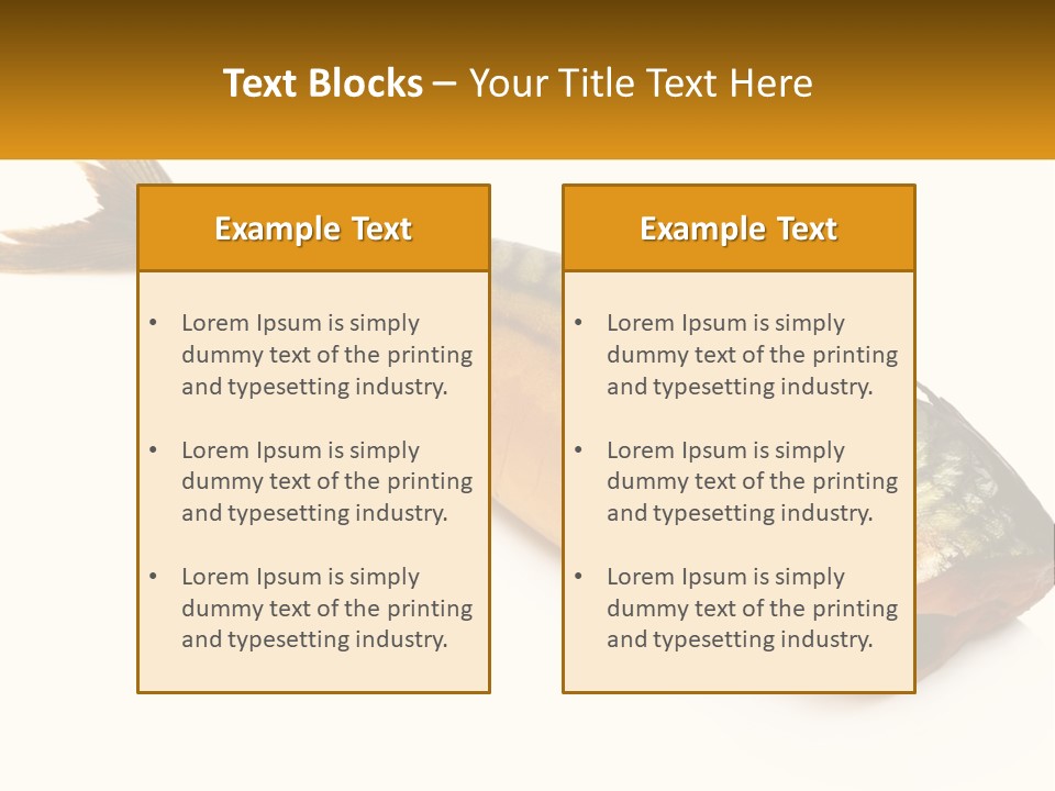 A Fish Is Shown On A White Background PowerPoint Template