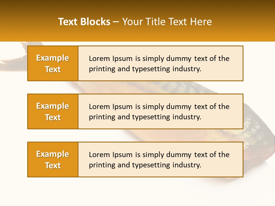 A Fish Is Shown On A White Background PowerPoint Template