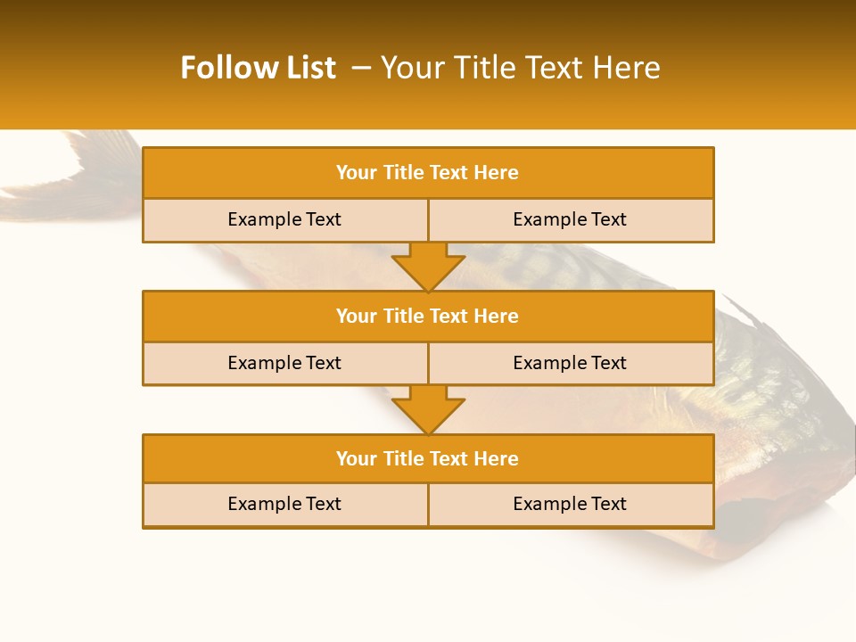 A Fish Is Shown On A White Background PowerPoint Template