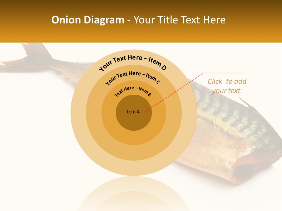 A Fish Is Shown On A White Background PowerPoint Template