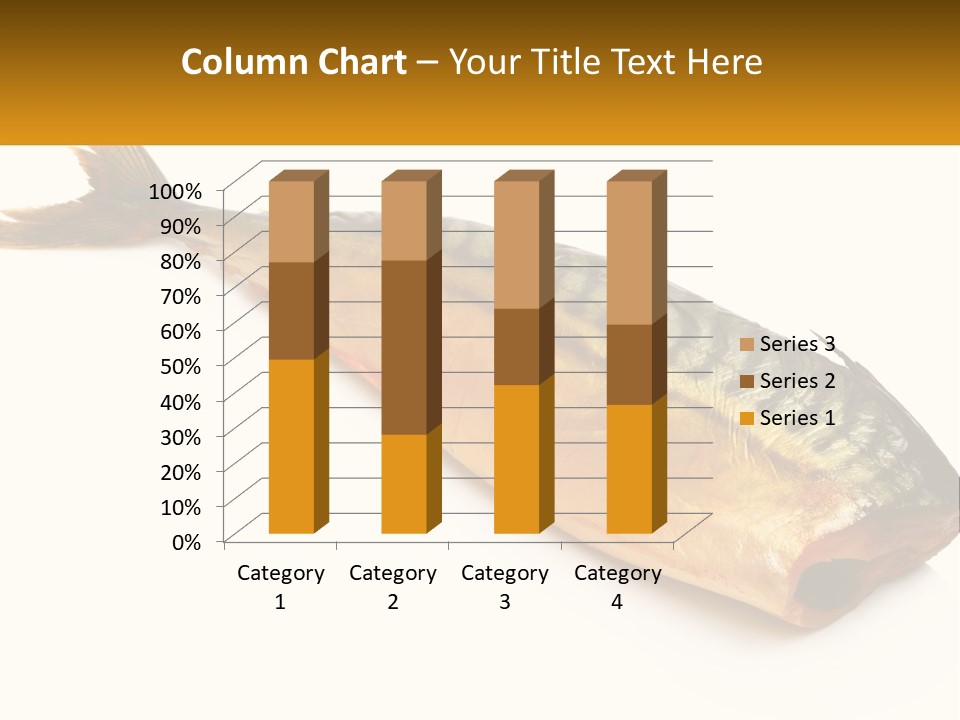 A Fish Is Shown On A White Background PowerPoint Template