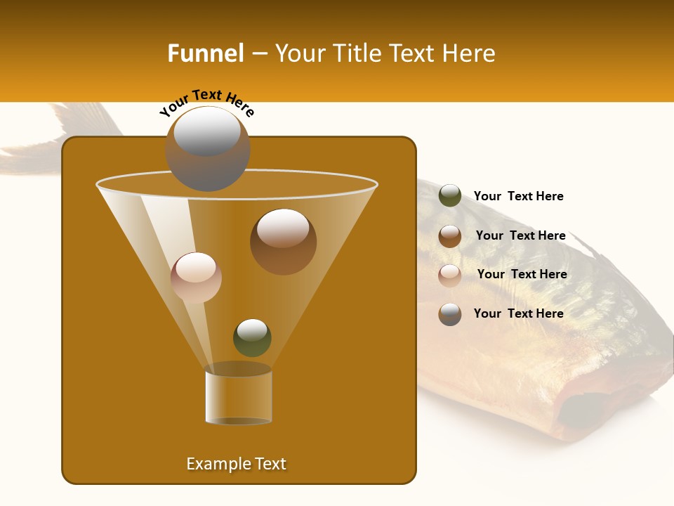 A Fish Is Shown On A White Background PowerPoint Template