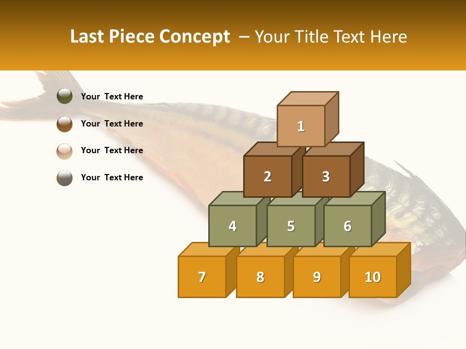 A Fish Is Shown On A White Background PowerPoint Template