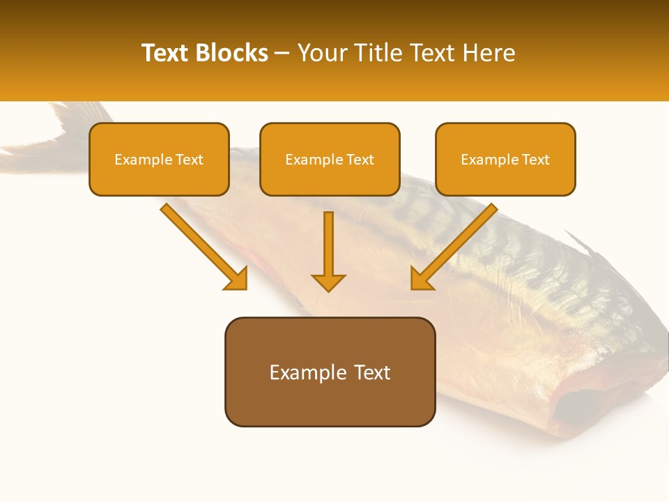 A Fish Is Shown On A White Background PowerPoint Template