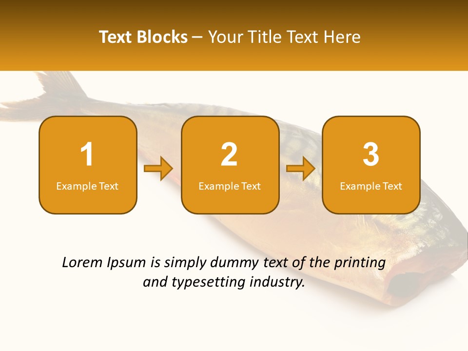 A Fish Is Shown On A White Background PowerPoint Template