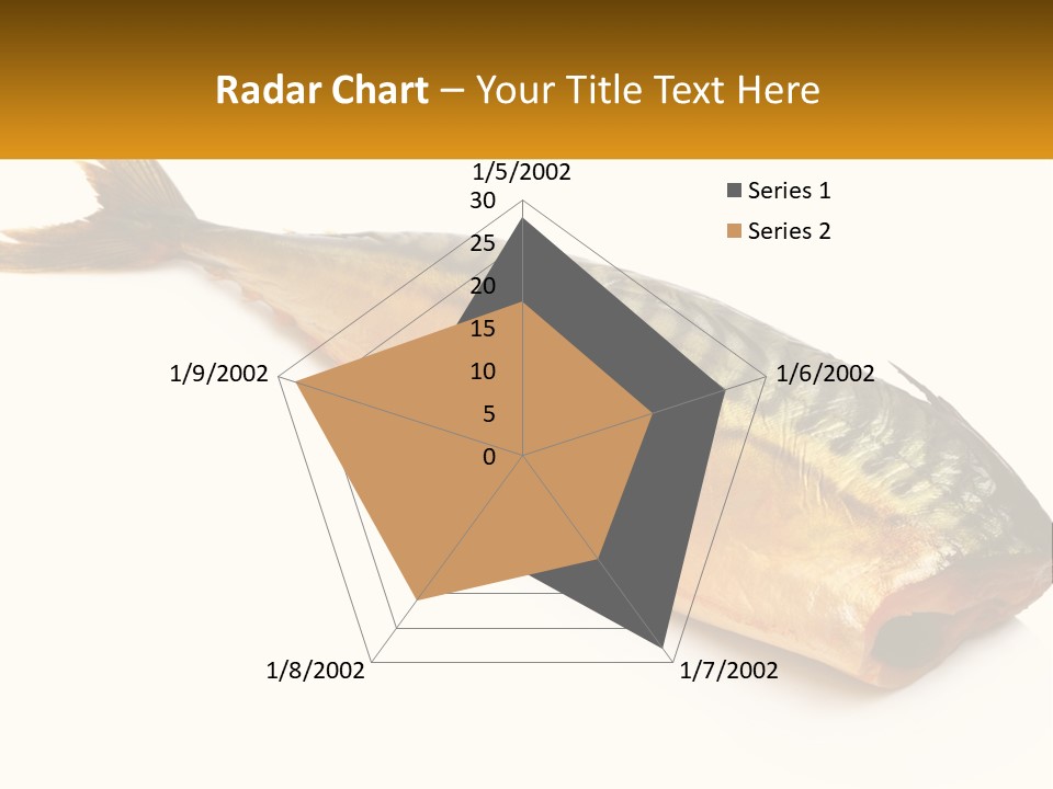 A Fish Is Shown On A White Background PowerPoint Template