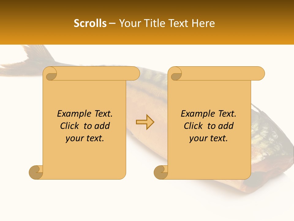 A Fish Is Shown On A White Background PowerPoint Template