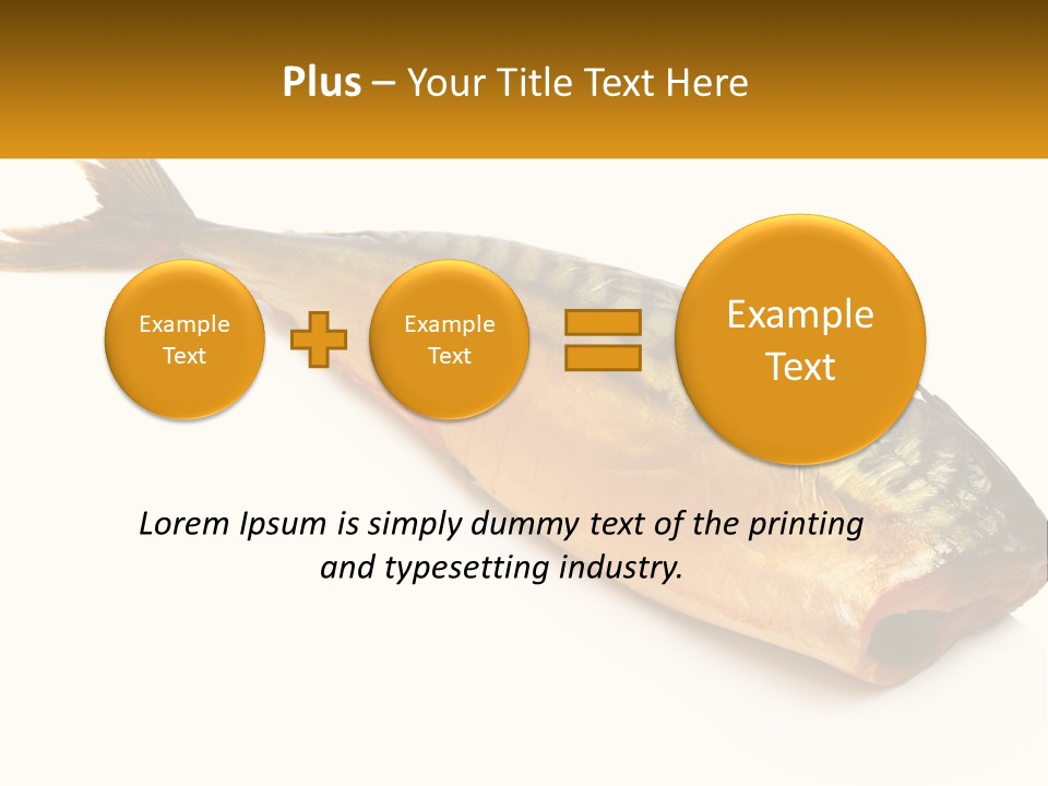 A Fish Is Shown On A White Background PowerPoint Template