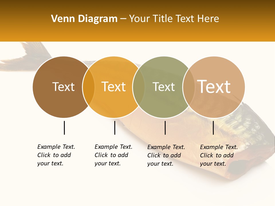 A Fish Is Shown On A White Background PowerPoint Template
