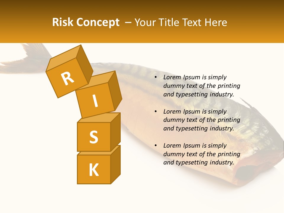 A Fish Is Shown On A White Background PowerPoint Template