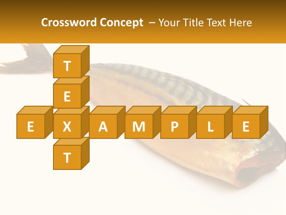 A Fish Is Shown On A White Background PowerPoint Template