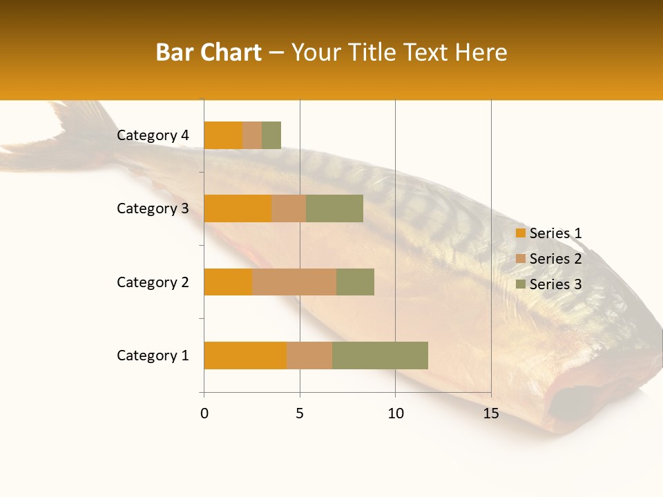 A Fish Is Shown On A White Background PowerPoint Template