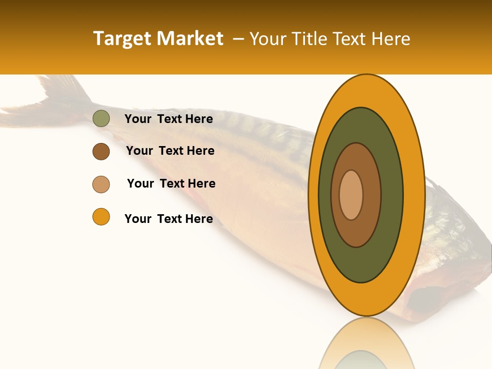 A Fish Is Shown On A White Background PowerPoint Template