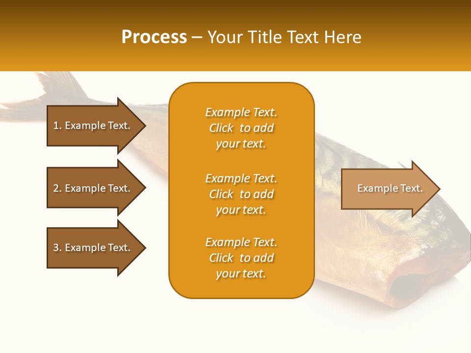 A Fish Is Shown On A White Background PowerPoint Template