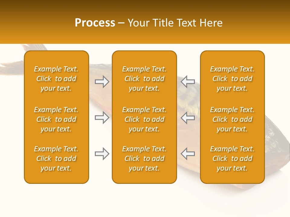 A Fish Is Shown On A White Background PowerPoint Template