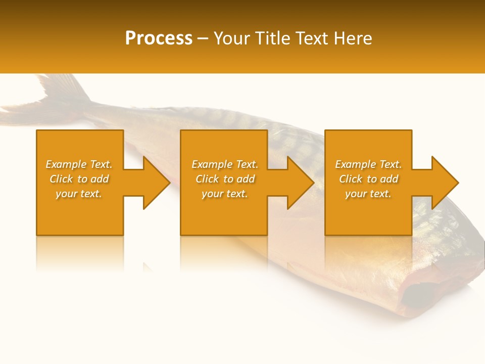 A Fish Is Shown On A White Background PowerPoint Template