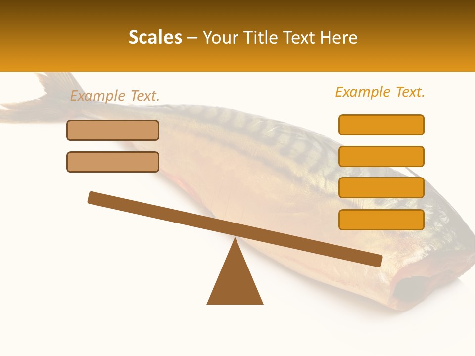 A Fish Is Shown On A White Background PowerPoint Template