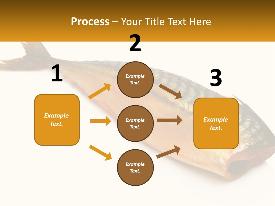 A Fish Is Shown On A White Background PowerPoint Template