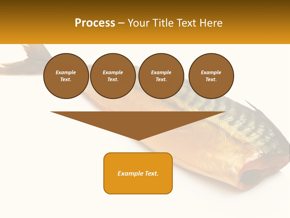 A Fish Is Shown On A White Background PowerPoint Template