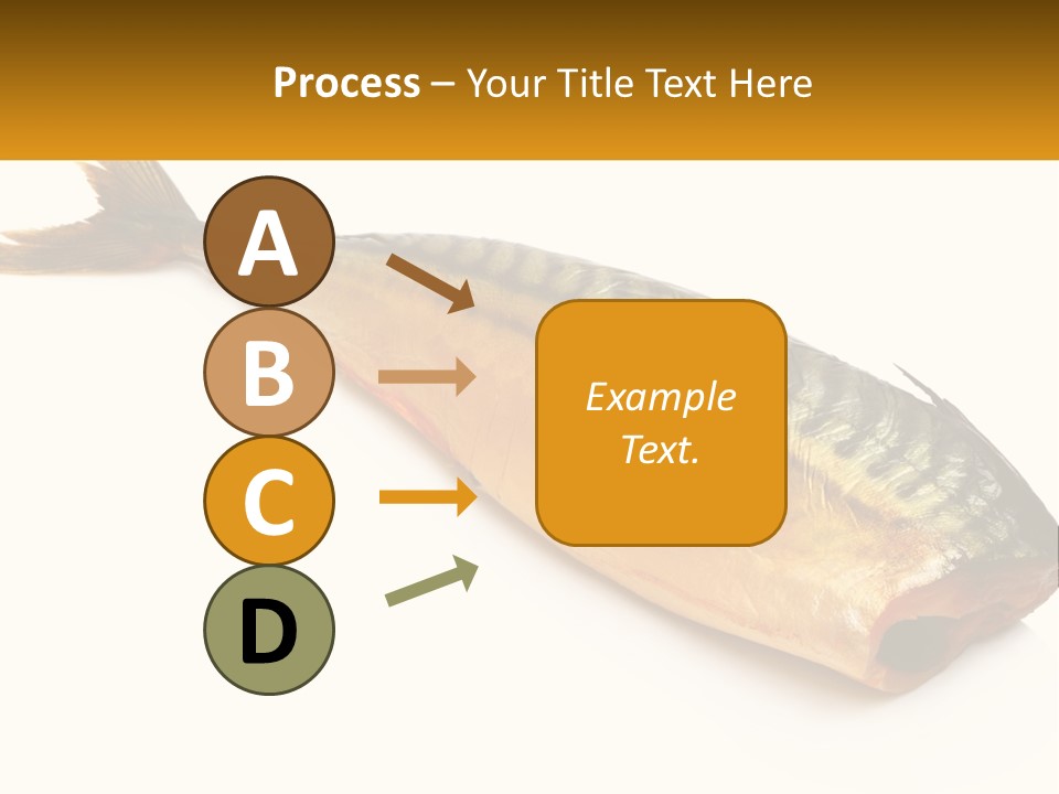 A Fish Is Shown On A White Background PowerPoint Template