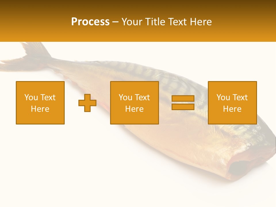 A Fish Is Shown On A White Background PowerPoint Template
