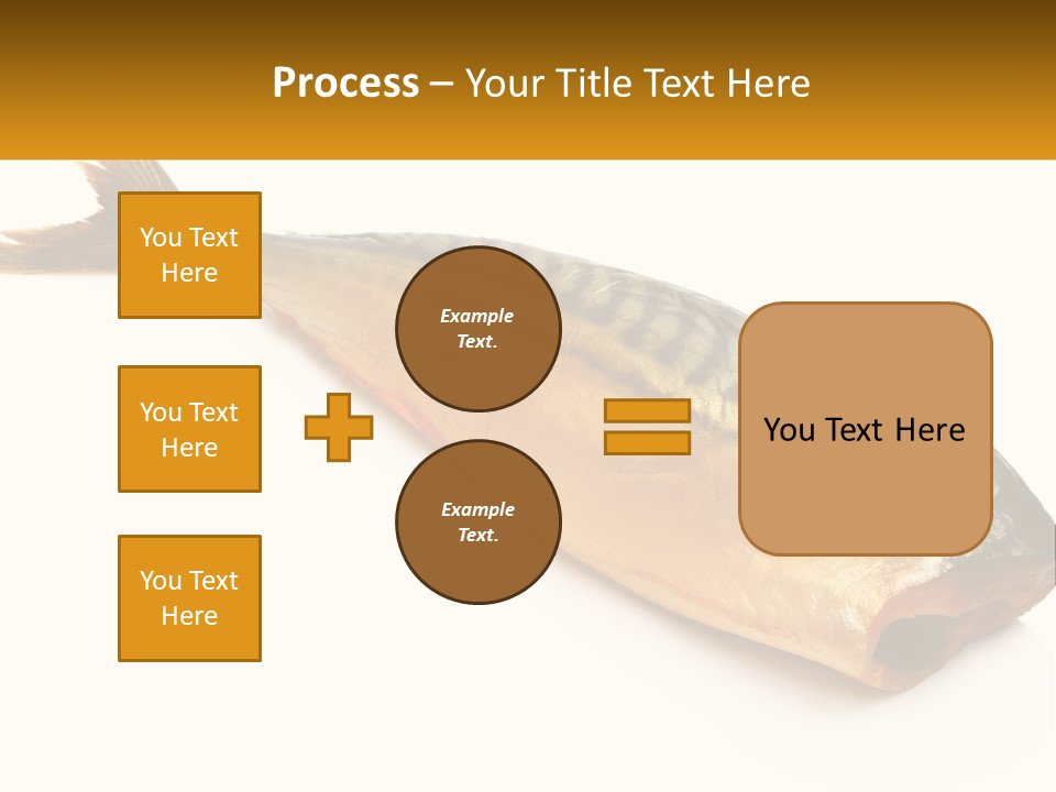 A Fish Is Shown On A White Background PowerPoint Template