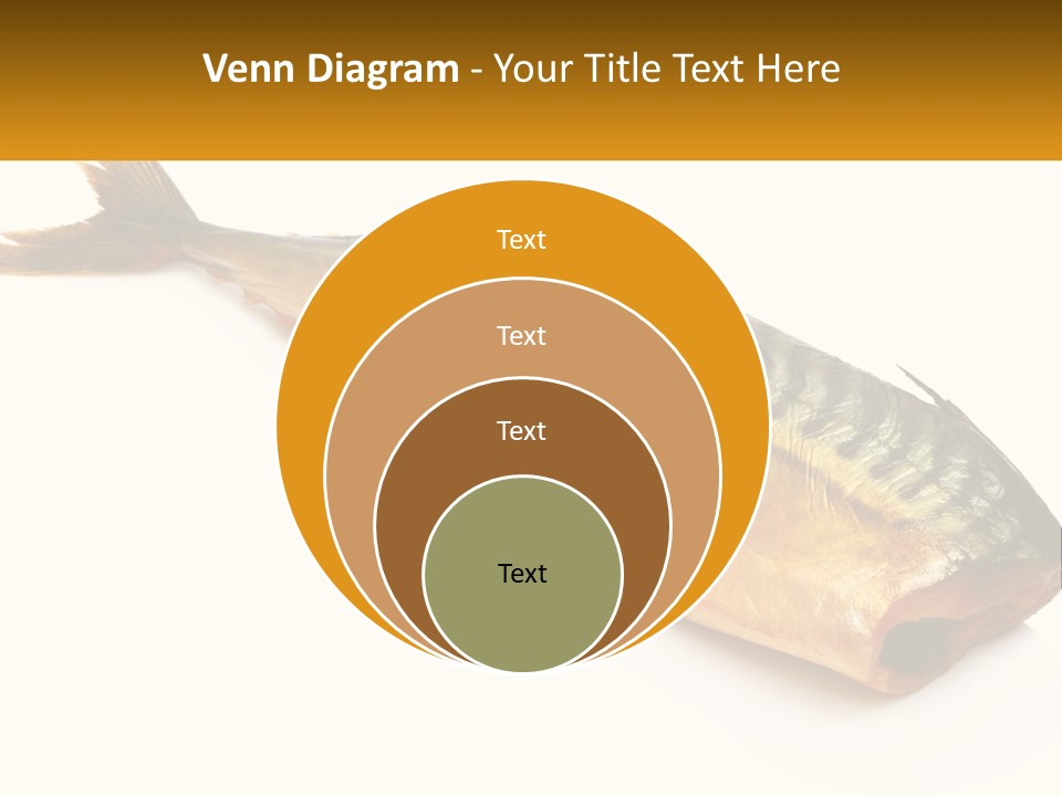 A Fish Is Shown On A White Background PowerPoint Template