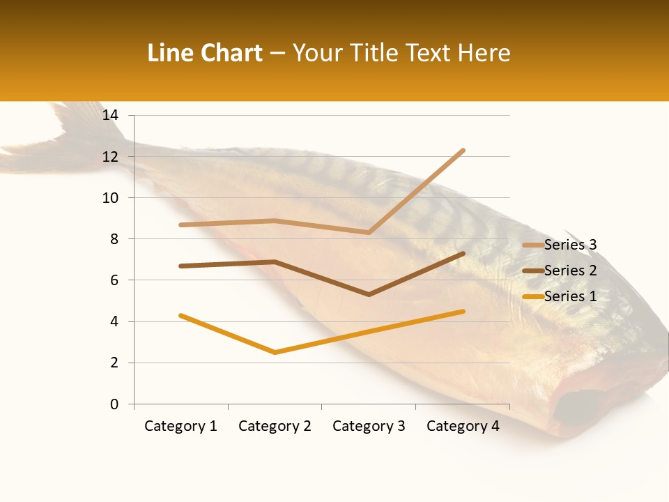 A Fish Is Shown On A White Background PowerPoint Template