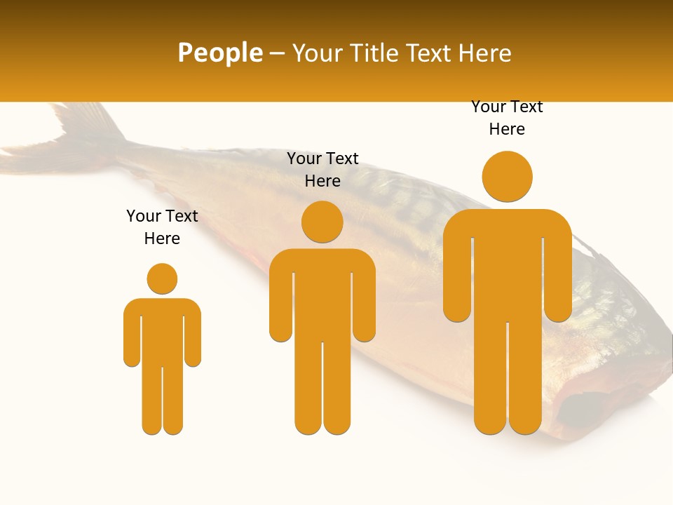 A Fish Is Shown On A White Background PowerPoint Template