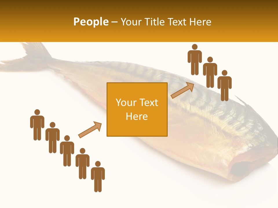 A Fish Is Shown On A White Background PowerPoint Template