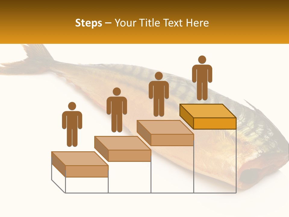 A Fish Is Shown On A White Background PowerPoint Template