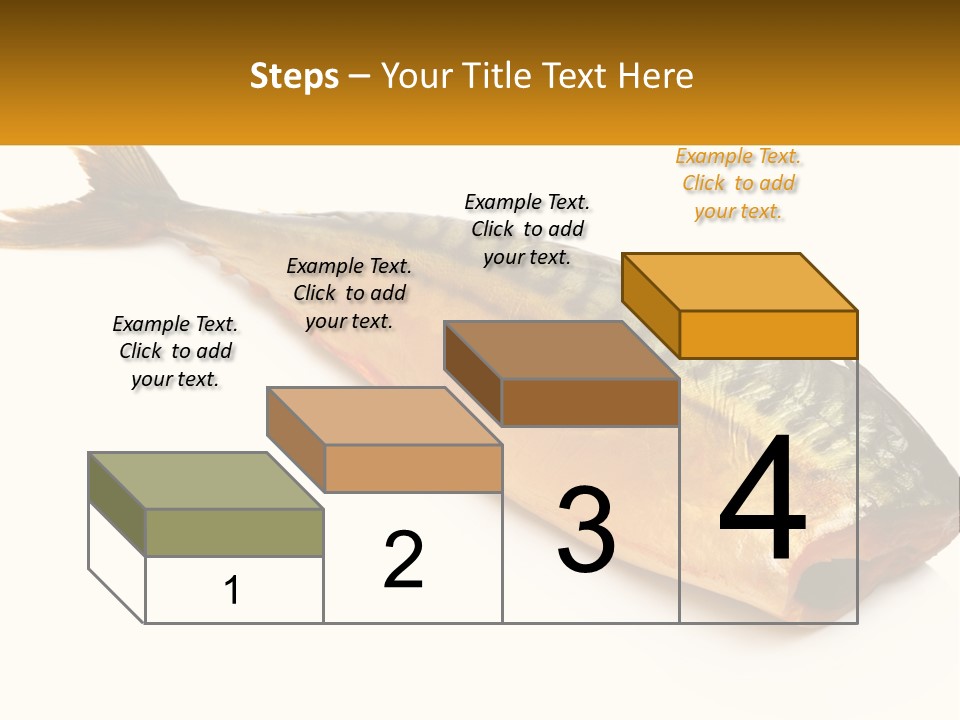 A Fish Is Shown On A White Background PowerPoint Template