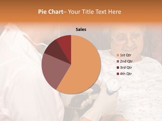 A Woman In A White Shirt Is Listening To A Patient PowerPoint Template