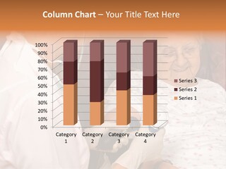 A Woman In A White Shirt Is Listening To A Patient PowerPoint Template