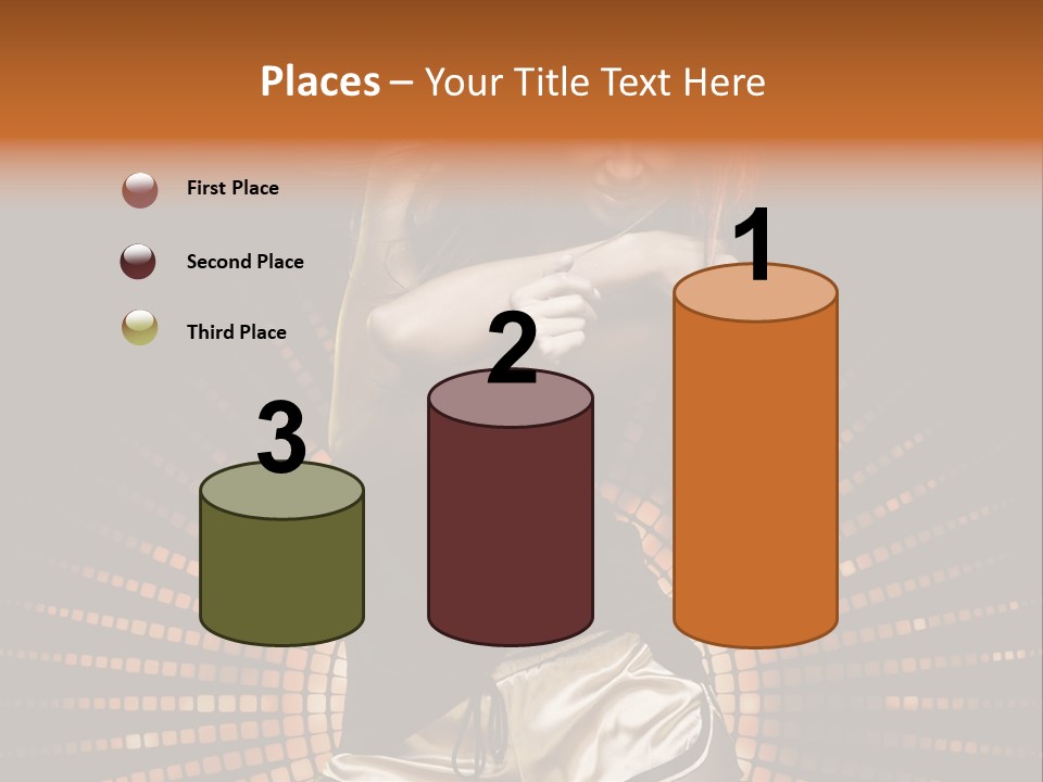 A Woman In A Black Dress Is Dancing PowerPoint Template