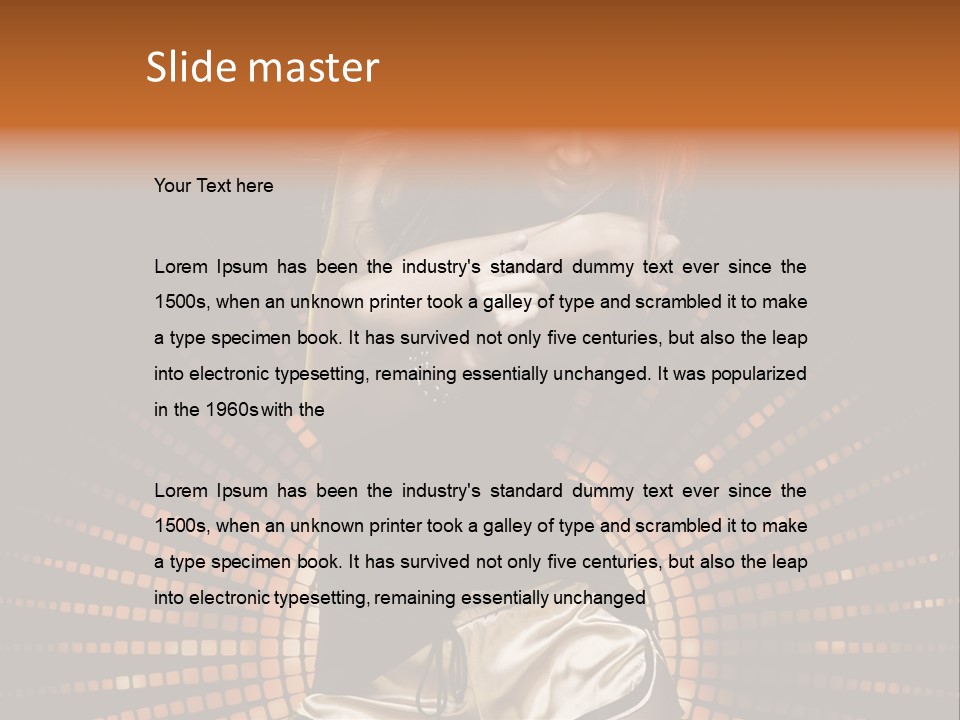 A Woman In A Black Dress Is Dancing PowerPoint Template