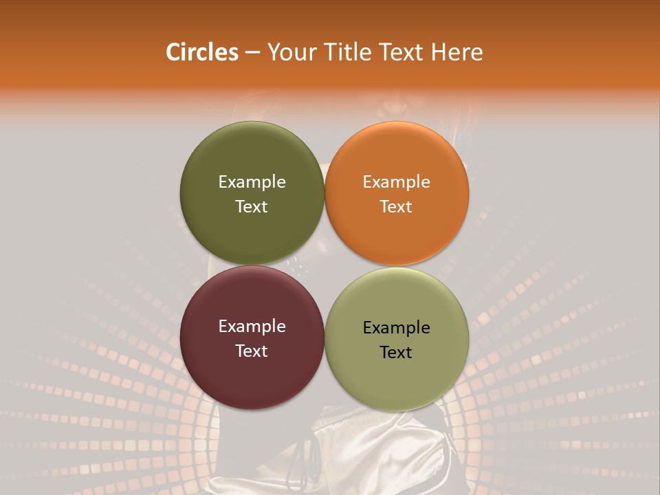 A Woman In A Black Dress Is Dancing PowerPoint Template