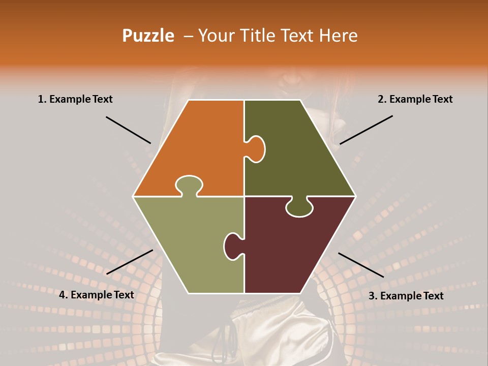 A Woman In A Black Dress Is Dancing PowerPoint Template