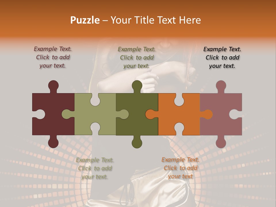 A Woman In A Black Dress Is Dancing PowerPoint Template