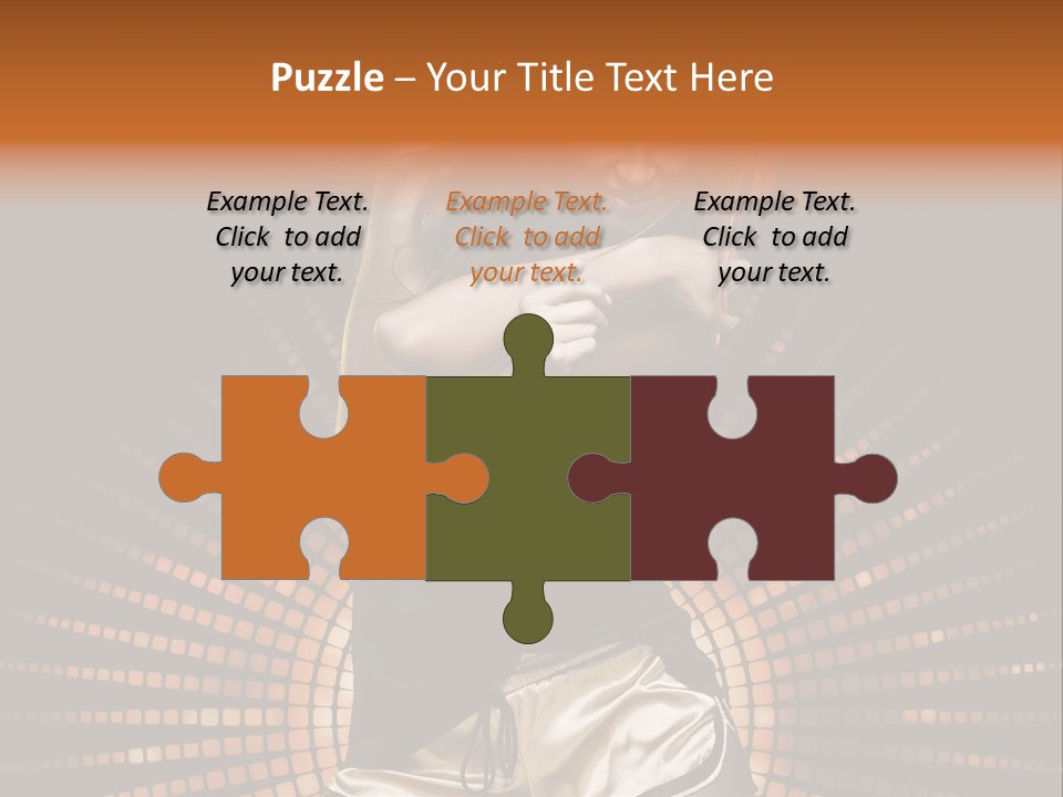 A Woman In A Black Dress Is Dancing PowerPoint Template