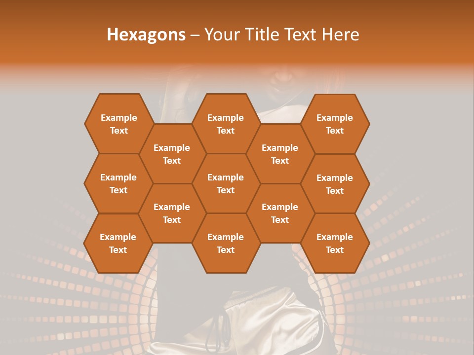 A Woman In A Black Dress Is Dancing PowerPoint Template