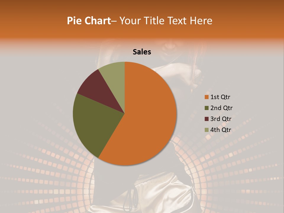 A Woman In A Black Dress Is Dancing PowerPoint Template